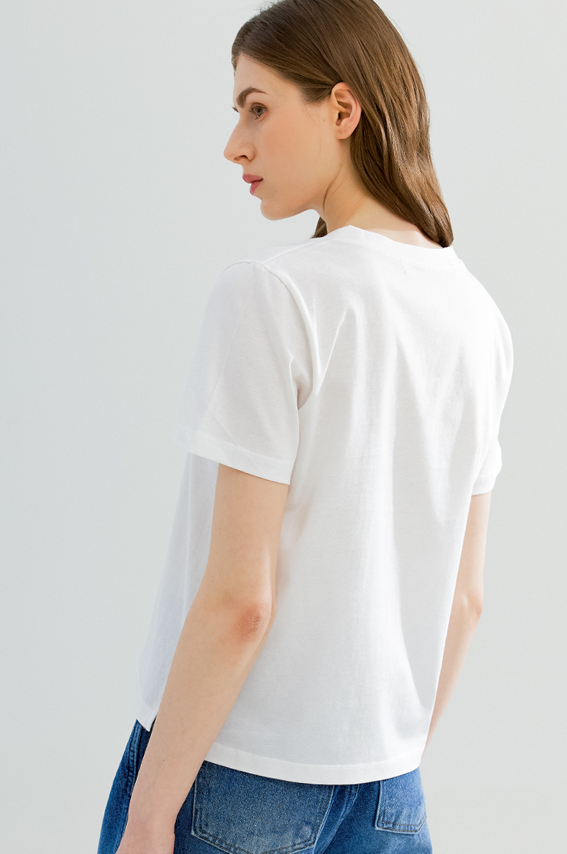 [Pre Order] Cotton V-Neck Blouse