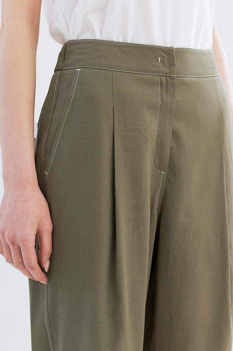 [Pre Order] Linen Blend Tapered Pants