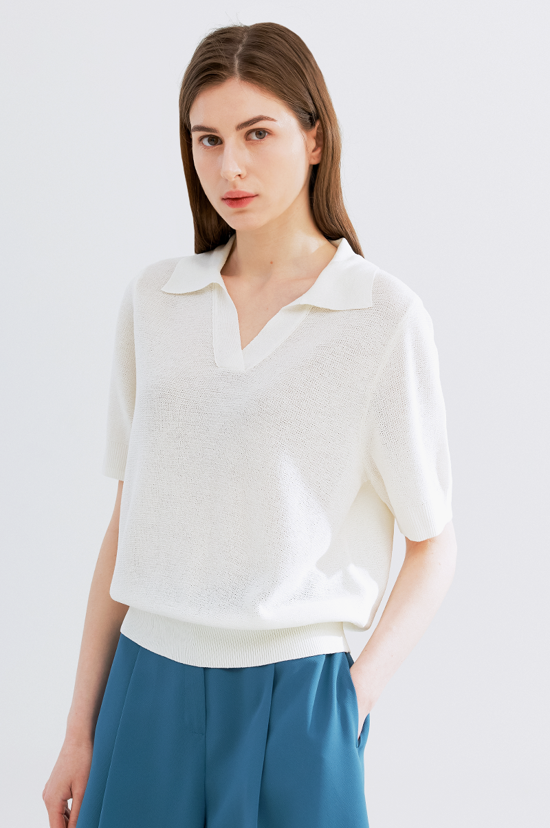 [Pre Order] Linen Blend Knit Top
