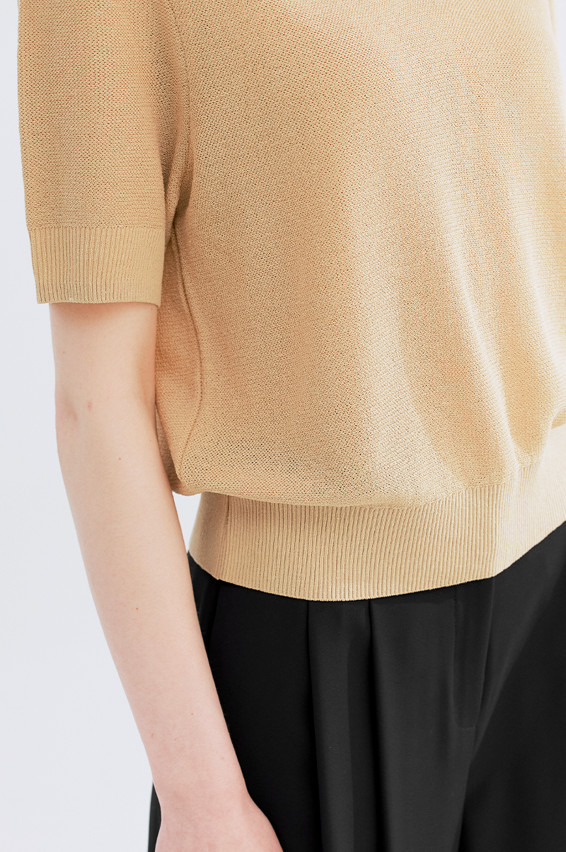 [Pre Order] Linen Blend Knit Top