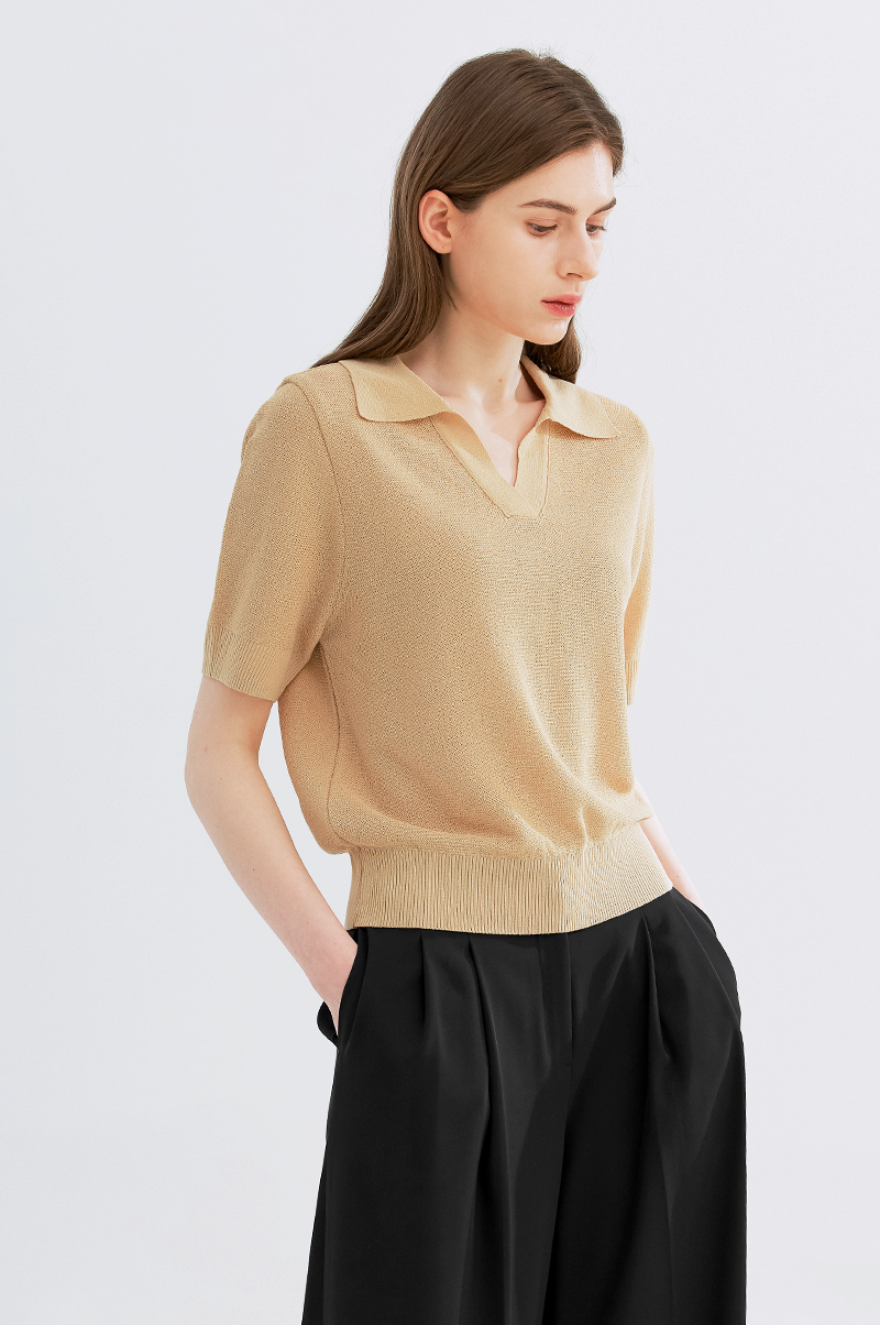 [Pre Order] Linen Blend Knit Top