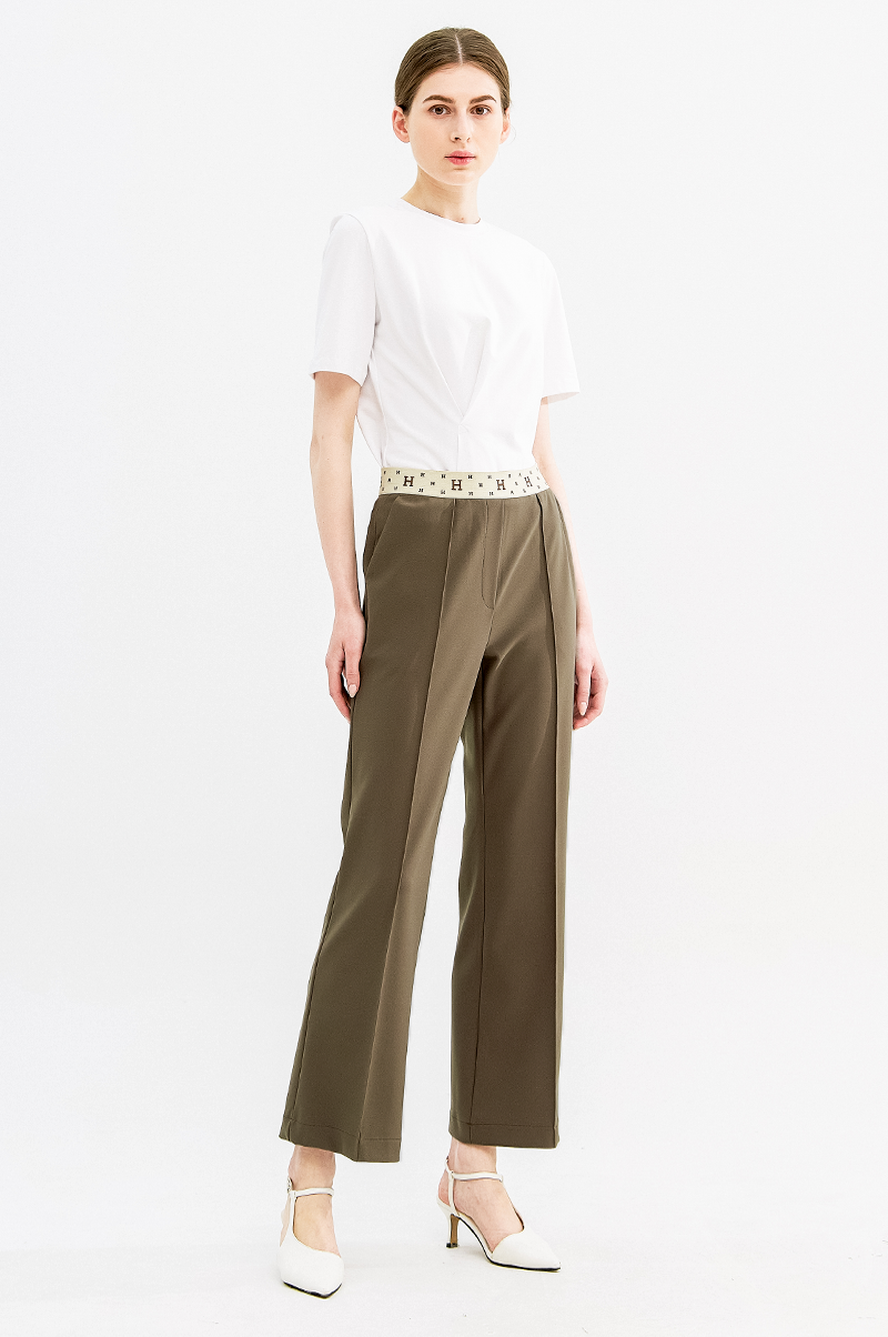 [Pre Order] Bootcut Pleated Pants